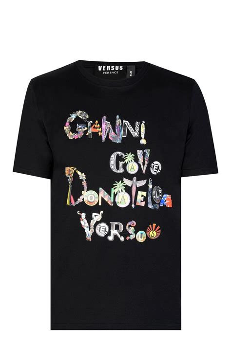 versus versace gianni short sleeve t shirt|Versus By Gianni Versace Women T.